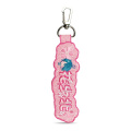 Модная дешевая цепочка на заказ логотип с розовой вышивкой цепочка ключей